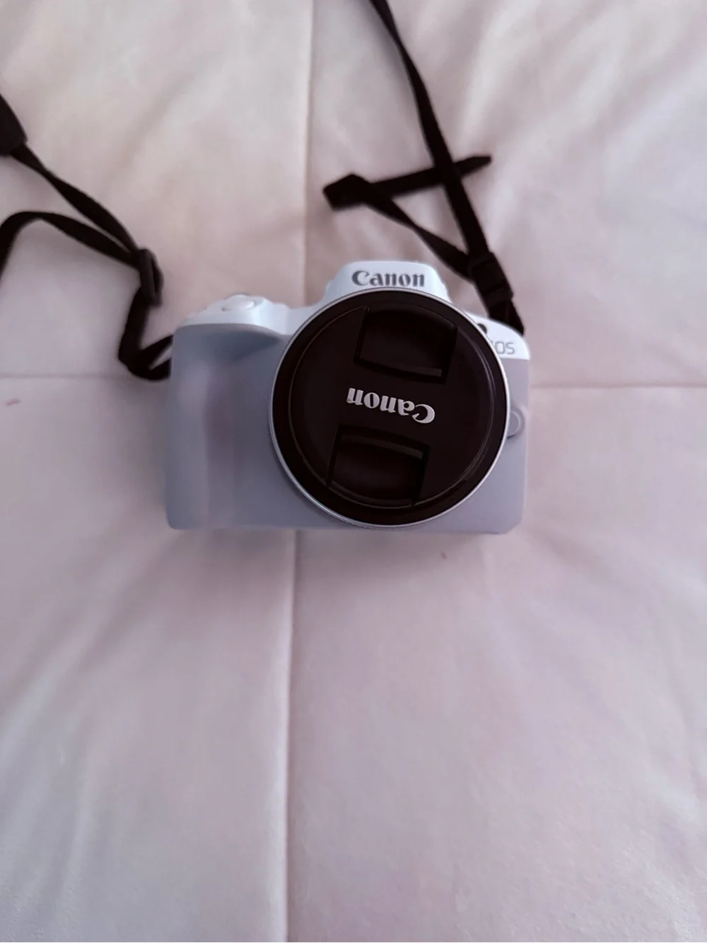 Canon EOS R50 White Mirrorless Camera + RF-S 18-45mm Lens | Like New